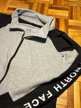 The north face negra y gris comoda verano nueva