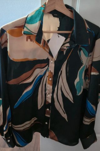 Camisa Zara Estampada Multicolor