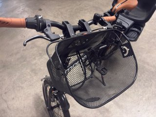 Bicicleta Moma Plegable con Cesta y Portabebé