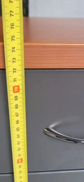 Cajonera de oficina profesional madera 3 cajones.