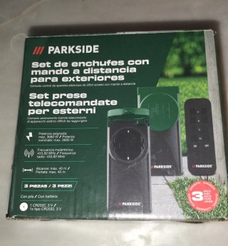 Set 2 enchufes con mando a distancia exterior