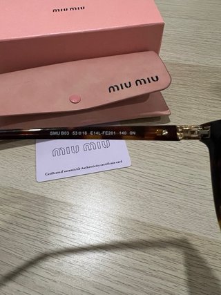 Gafas de sol Miu Miu Tortoise/Oro