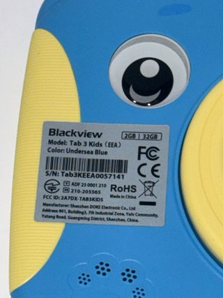 Tablet Blackview 3 Kids Azul y Amarillo para Niños