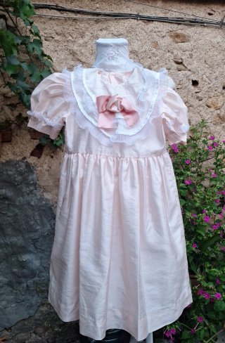 Vestido de fiesta o boda para niña rosa