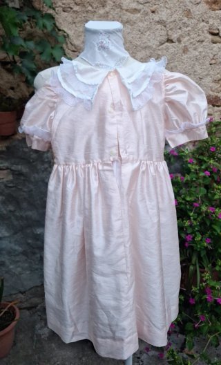 Vestido de fiesta o boda para niña rosa