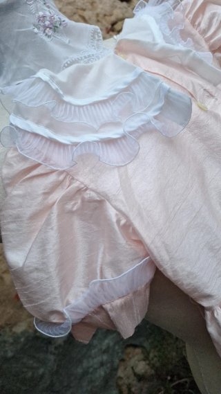 Vestido de fiesta o boda para niña rosa