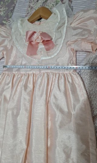 Vestido de fiesta o boda para niña rosa