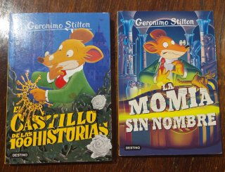 2 libros Jeronimo Stilton 7-9 años