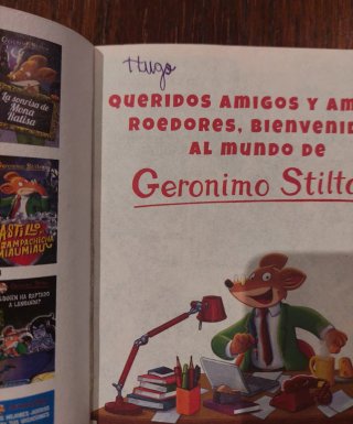 2 libros Jeronimo Stilton 7-9 años