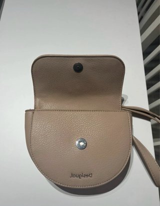 Bolso Desigual beige bordado floral