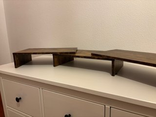 Elevador de monitor de madera