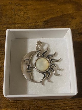 Colgante Sol y Luna Plata