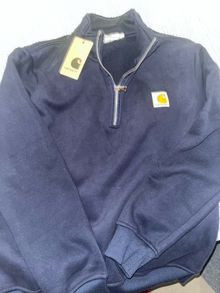 Sudadera Carhartt Quarter Zip Azul