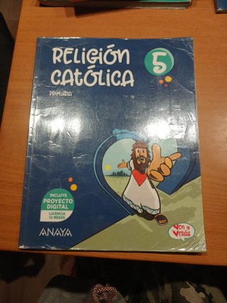 Libro de Religion 5 Primaria. Anaya