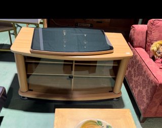 Mesa TV madera y cristal Ancho 120 Alto 50 Fund 55