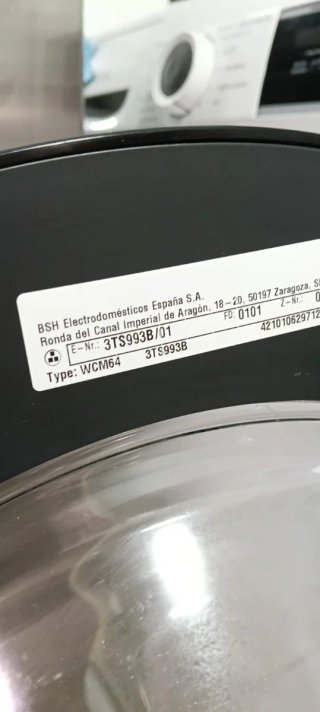 LAVADORA CARGA FRONTAL BALAY 9 KG RPM 1400