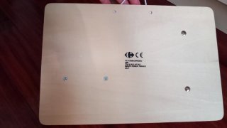 Pizarra de madera educativa
