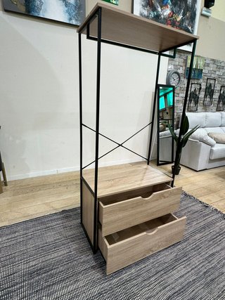 Armario Vestidor Metal y Madera
