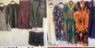 Lote 119 prendas: chaleco rosa y chaqueta marrón.