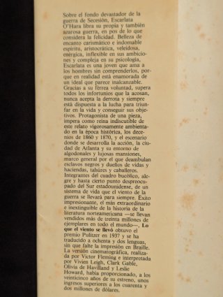 Lo que el Viento se Llevó(Margaret Mitchell, 1936)