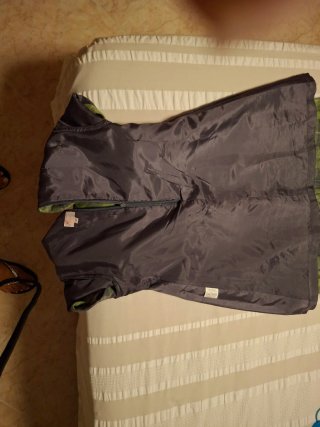 Vestido de cuadros verde y gris de niña, talla 8 A