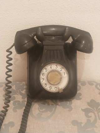 Teléfono Antiguo Baquelita Negro