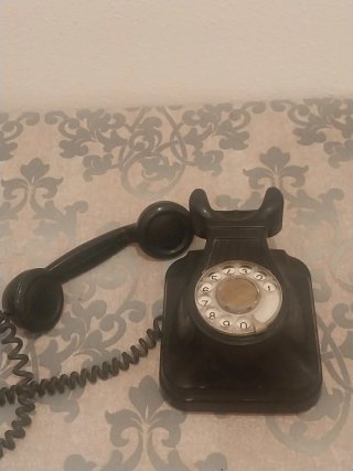 Teléfono Antiguo Baquelita Negro