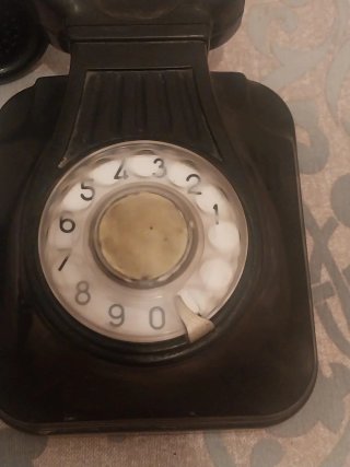 Teléfono Antiguo Baquelita Negro