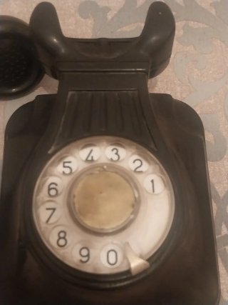 Teléfono Antiguo Baquelita Negro