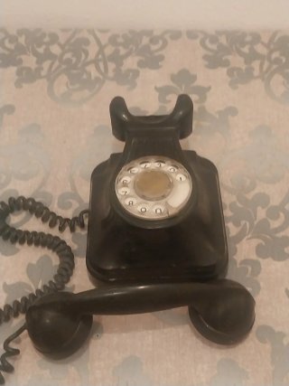 Teléfono Antiguo Baquelita Negro