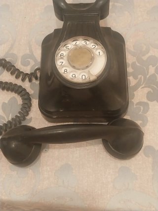 Teléfono Antiguo Baquelita Negro