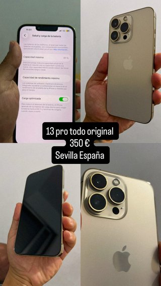 iPhone 13 Pro 128GB Original Dorado/Plateado