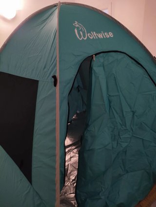 Tienda campaña Wolfwise azul sin usar