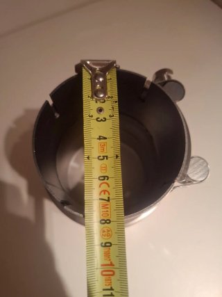 Cola de escape cromada