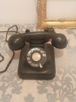 Teléfono Antiguo Baquelita Negro