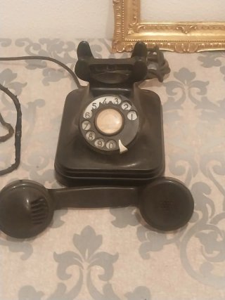 Teléfono Antiguo Baquelita Negro