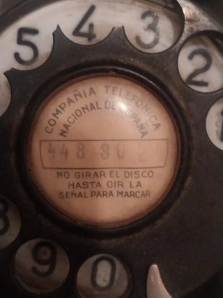 Teléfono Antiguo Baquelita Negro