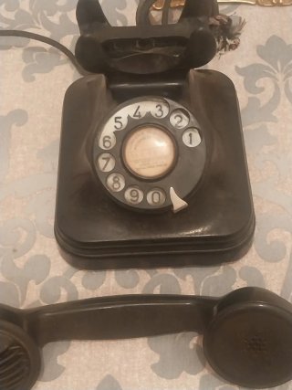 Teléfono Antiguo Baquelita Negro