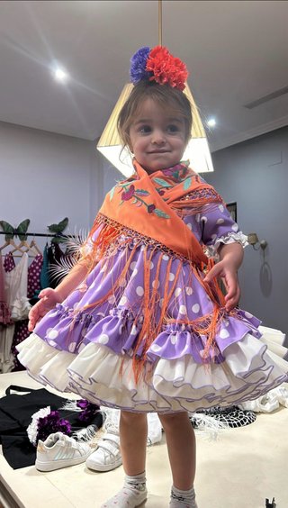 Traje de flamenca niña XXS