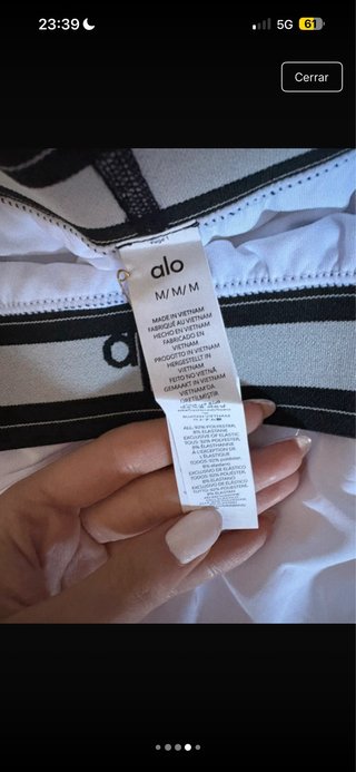 Falda de tenis Alo blanca