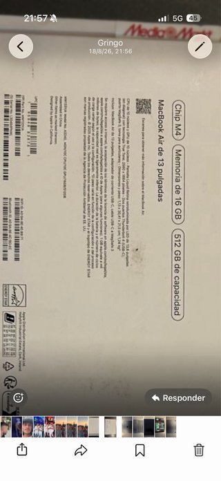 MacBook Air 13” M4 16GB RAM 512GB SSD