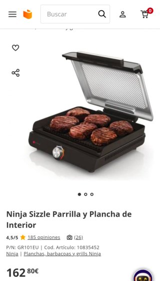 Ninja Sizzle Parrilla y Plancha Eléctrica