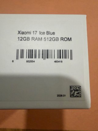 Xiaomi 17 12GB 512GB Azul Sellado