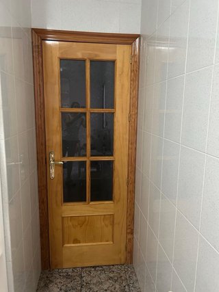 Puertas madera y cristal