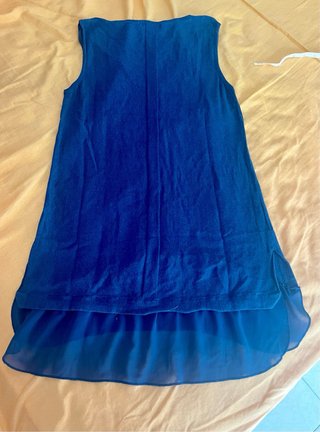 Camiseta sin mangas azul Talla S
