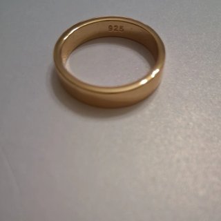 Alianza Plata de Ley 925 Baño Oro Talla 9 (NUEVO)