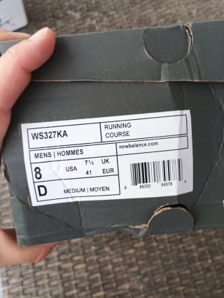 Zapatillas New Balance 41 Blancas Gris Rojas