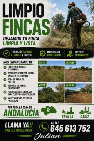 Limpiamos tu finca