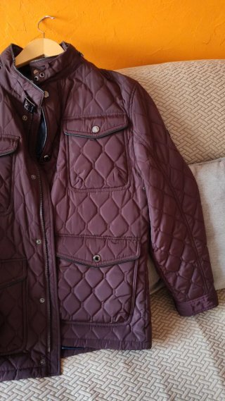 Chaqueta acolchada morada