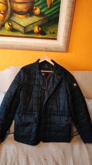 Chaqueta acolchada morada